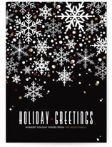 Sophisticated Snow Holiday Non-Photo Cards
