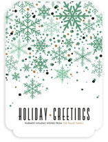 Sophisticated Snow Holiday Non-Photo Cards