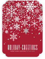 Sophisticated Snow Holiday Non-Photo Cards
