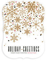 Sophisticated Snow Holiday Non-Photo Cards