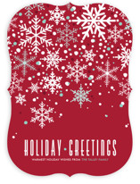 Sophisticated Snow Holiday Non-Photo Cards