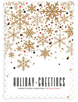 Sophisticated Snow Holiday Non-Photo Cards