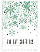 Sophisticated Snow Holiday Non-Photo Cards