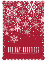Sophisticated Snow Holiday Non-Photo Cards