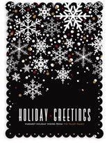 Sophisticated Snow Holiday Non-Photo Cards