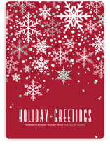 Sophisticated Snow Holiday Non-Photo Cards