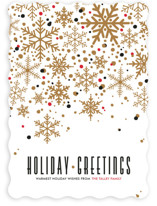 Sophisticated Snow Holiday Non-Photo Cards