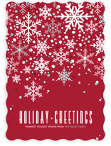 Sophisticated Snow Holiday Non-Photo Cards