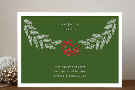 Branches & Berries Holiday Non-Photo Cards