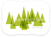 Mod Trees Holiday Non-Photo Cards