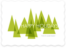 Mod Trees Holiday Non-Photo Cards