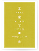 Vintage Snows Holiday Non-Photo Cards