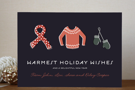 Bundled Tight Holiday Non-Photo Cards
