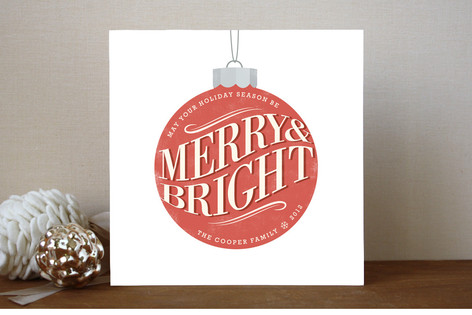 Vintage Ornament Holiday Non-Photo Cards
