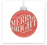 Vintage Ornament Holiday Non-Photo Cards