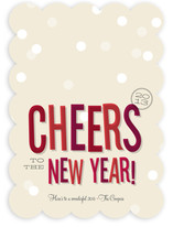 Cheers New Year Holiday Non-Photo Cards