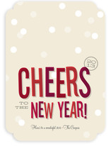 Cheers New Year Holiday Non-Photo Cards