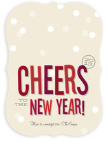 Cheers New Year Holiday Non-Photo Cards