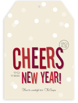 Cheers New Year Holiday Non-Photo Cards