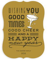 Good Cheer & Happy New Year Holiday Non-Photo Cards