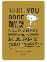 Good Cheer & Happy New Year Holiday Non-Photo Cards