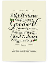 Glad Tidings Holiday Non-Photo Cards