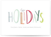 Happy Go Lucky Holiday Non-Photo Cards