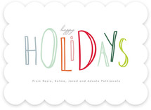 Happy Go Lucky Holiday Non-Photo Cards