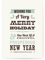 Holiday Wishes Holiday Non-Photo Cards