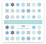 Snowflake Cornucopia Holiday Non-Photo Cards