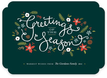 Greetings of the Season Holiday Non-Photo Cards