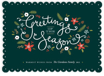 Greetings of the Season Holiday Non-Photo Cards