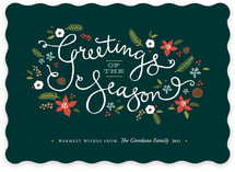 Greetings of the Season Holiday Non-Photo Cards