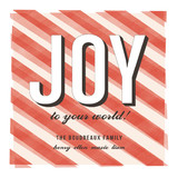 Offset Candy Cane Holiday Non-Photo Cards