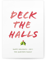 Deck the Halls Holiday Non-Photo Cards