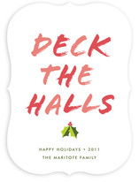 Deck the Halls Holiday Non-Photo Cards