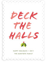 Deck the Halls Holiday Non-Photo Cards