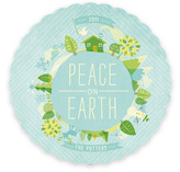 Peace is Cool Holiday Non-Photo Cards