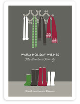 Warm Winter Scarves Holiday Non-Photo Cards