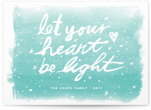 Let Your Heart Be Light Holiday Non-Photo Cards