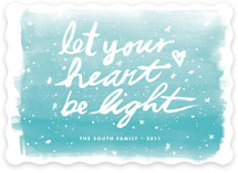 Let Your Heart Be Light Holiday Non-Photo Cards