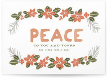 Watercolor Peace Holiday Non-Photo Cards