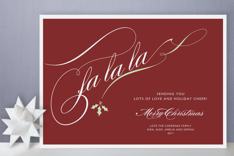 Holly Soiree Holiday Non-Photo Cards