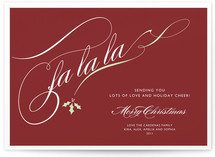 Holly Soiree Holiday Non-Photo Cards, by sweet street gals