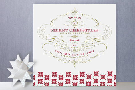 Champagne Holiday Non-Photo Cards