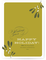 Mistletoe Holiday Non-Photo Cards