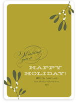 Mistletoe Holiday Non-Photo Cards