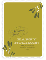 Mistletoe Holiday Non-Photo Cards