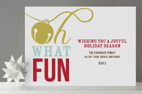 Oh What Fun Holiday Non-Photo Cards