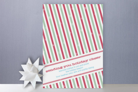 Holiday Stripes Holiday Non-Photo Cards